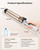 Curling Iron Wand for Long Hair,Dual Voltage, 10 Temp with LCD Display