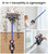 NADALY Cordless Vacuum Cleaner, 550W 45Kpa 65Mins Vacuum Cleaners for Home, Stick Vacuum with LED Display, Anti-Tangle