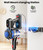 Cordless Vacuum Cleaner, 500W/40Kpa Vacuum Cleaners for Home, 60Mins Stick Vacuum with LED Display, Anti-Tangle & Wall Mount Charging, 8 in 1
