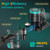 Zefiro 350W Cordless Vacuum Cleaner,45Mins Runtime Vacuum Cleaners for Home, Anti-Tangle and 1.5L Dust Cup