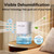 Dehumidifier 1657ML 58OZ Small Dehumidifier for Home 230 Ft² Safety Dehumidifiers Adjustable 10 Color Lights