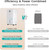 Kesnos 150 Pints Dehumidifier for Basement & Home with Drain Hose, Front LED Display and 2.11 Gal Water Tank, Ideal for Spaces up to 7,500 Sq