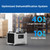 70 Pints Commercial Dehumidifier with Pump, Portable Crawl Space Dehumidifiers for Basement and Home