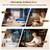 LIONVISON Desk Lamps for Home Office: 2 in 1 Eye-Caring Modern LED Desk Lamp for Worker - 5 Color Temperature 10 Brightness Computer Light