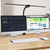 Double Head LED Desk Lamp, Architect Desk Lamps for Home Office, 24W Brightest Workbench Office Lighting-5 Color Modes