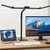 LED Desk Lamp for Home Office with Base, 28.2" Adjustable Gooseneck Swing Arm Ultra Bright Desk Light, Dimmable Architect Table lamp for Desktop Computer Light