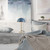 Globe Electric 52942 15" Blue Desk Lamp with Brass Accents, in-Line On/Off Rocker Switch, Ideal for Bedroom, Office Decor