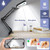5 Color Modes Stepless Dimmable, Hands-Free Mag Desk Lamp with Clamp for Reading Craft Hobby Close Work Black