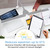 OttLite Pivot LED Clamp Desk Lamp - Dual Lamp Shades & Flexible Neck with ClearSun LED Technology - 3 Color Temperature Modes