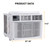 Window Air Conditioner, 10000 BTU Compact AC Unit, Energy Saving Window AC, Smart AC with 3 Modes Cool Dry Fan Speed Control,Cools Up to 450 Sq.Ft,115v Mini Air Conditioner for Bedroom,Office,Home