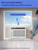 DELLA Window Air Conditioner, 5000 BTU Cools Up To 150 Sq. Ft, Reusable Filter, Easy Install Kit, Energy Saving AC Unit with Easy to Use Mechanical Control, Efficient Cooling For Smaller Areas