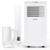 Garvee 8000 BTUs Portable Air Conditioner,Up to 350 Sq.Ft. Remote Control 48dB Portable AC Unit, Dehumidifier, Fan, Sleep, 24H Timer&Installation Kit, DOE Certified, Ceer 6.2,White+White Panel