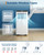 Garvee 8000 BTUs Portable Air Conditioner,Up to 350 Sq.Ft. Remote Control 48dB Portable AC Unit, Dehumidifier, Fan, Sleep, 24H Timer&Installation Kit, DOE Certified, Ceer 6.2,White+White Panel