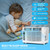 Window Air Conditioner 6,000 BTU with WiFi, Energy Saving Window AC Unit Cools Up to 250 Sq.Ft. with Remote & App Control & Timer, 115V Air Conditioner for Bedroom, Living Room, and Small Room