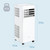 Keystone 8,500 BTU ASHRAE/5,000 BTU DOE 115V Portable Air Conditioner with Dehumidifier and Remote Control, AC for Apartment, Bedroom, Small Rooms up to 200 Square Feet in White