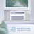 Keystone 8,000 BTU Window Mounted Inverter Air Conditioner with Quiet, High Efficiency Operation and Remote, Window AC Unit for Apartment, Living Room, Bathroom, Small/Medium Rooms up to 350-Sq. Ft.