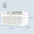 Keystone 8,000 BTU Wall Mounted Air Conditioner and Dehumidifier, 115V, Wall Unit for Bedroom, Bathroom, Small-Medium Sized Rooms up to 350 Sq.Ft., Quiet, High Efficiency Wall Mounted AC Unit, White