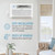 Keystone 8,000 BTU Wall Mounted Air Conditioner and Dehumidifier, 115V, Wall Unit for Bedroom, Bathroom, Small-Medium Sized Rooms up to 350 Sq.Ft., Quiet, High Efficiency Wall Mounted AC Unit, White