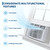 Garvee 12000 BTU Window Air Conditioner Unit with Remote Control, Cools Rooms Up to 550 Sq ft, 3 Cooling & Fan Speeds Quiet Operation, Digital Display, Easy Install Kit, for Bedroom, Office