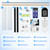 Garvee 8000 BTU u-Shaped Window Air Conditioner, Cools 350 Sq ft, Ultra Quiet with Open Window Flexibility, Remote Control, Ideal for Bedroom & Living Room