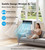 AKIRES U-Shaped Window Air Conditioner, 10,000BTU Air Conditioner Window Unit, Cools up to 450 Sq. Ft, Window AC with Cool, Fan, Dry, Sleep, Energy Saver, and Auto,6 Modes,24H Timer,Home,Office