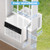Electactic 10000BTU U-Shaped Window Air Conditioner,AC Window Unit Cools up tp 450 Sq.Ft, 3-in-1 Air Condtioner Unit with Full Window View,Energy-saving,6 Modes,24H Timer, White