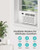 Electactic Window Air Conditioner, 8000 BTU Window AC Unit, Cool Rooms up to 350 Sq.Ft., 6-in-1 Modes,24H Timer, Energy Saving, Remote Control, Perfect for Bedroom, Apartment, Living Room, Office