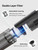 Aspiron Cordless Handheld Vacuum, 24KPA Powerful Car Vacuum, 2-Speed, 2 Charging Methods, Wireless Charger, Ergonomic Handle, Portable Rechargeable Vacuum Cleaner for Car, Home, Black Silver