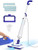 Professional Steam Mop Cleaner, 1300W Floor Steamer with Detergent Chamber, 25S Heat Up, Lightweight Steamer for Cleaning with 2 Washable Pads, Safe for Tiles, Upholstery, Carpet, Hardwood, Blue