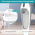 PEEH Steam Mop for Floor Cleaning, 12 in 1 Handheld Steam Cleaner for Home, Floor Steamer for Hardwood Windows Tile Laminate Shutter & Clothes with Attachments (grey)