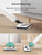 Steam Mops for Floor Cleaning, 1300W Floor Steamer with Detergent Chamber, 25S Heat Up, Lightweight Steamer for Cleaning with 2 Washable Pads, Safe for Tiles, Upholstery, Carpet, Hardwood
