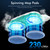 Angtra Scrubbing Steam Mop with Rotating Mop Pads, All-in-One Hard Floor Cleaner with LED Headlights, Steam & Spin Control, 6 Soft Scrub Pads, Swivel Steering, FS07