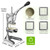 2-in-1 Commercial Juicer and Chopper - Heavy Duty Cast Iron Hand Press Manual Squeezer for Lemon
