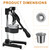 Commercial Grade Manual Hand Press with Stainless Steel Cup, Heavy-Duty Manual Juicer Press