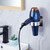 Oukimly Hair Dryer Holder Wall Mounted, Blow Dryer Holder, Hair Tool Organizer for Hair Dryer Storage Hanger, Adhesive Hairdryer Holder for Bathroom Barber Shop (Silver)