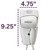Mount Hair Dryer - White Plug-in Hotel Style