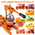 Cast Iron Citrus Juicer - 13.8LB Heavy Duty Manual Orange Press, 304 Stainless Steel Cup & Strainer