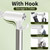 Hair Dryer Stand, 17-51in Height & 360° Swivel, for Countertop and Floor Use,