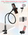 2-in-1 Gooseneck Phone Holder for Bed & Blow Dryer Stand