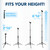 Hair Dryer Stand – Heavy Duty 26-74 Inch Adjustable Blow Dryer Holder