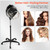 t Hair Dryer Stand with Adjustable Timer, Rolling Wheels