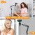 Hair Dryer Stand, 1.68M Height Adjustable, Hands Free Blow Dryer Holder with Heavy Base, 360 Degree Rotating,