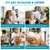 Hair Dryer Holder Stand with Rotary Lock Swing Arm, 23.6–63