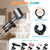 Hair Dryer Holder Stand with Rotary Lock Swing Arm, 23.6–63