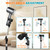 Hair Dryer Holder Stand with Rotary Lock Swing Arm, 23.6–63