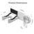 White Hair Dryer Holder, Wall-Mounted Blow Dryer Holder