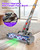 YU7 Max Cordless Vacuum Cleaner 600W 75Min 55kPa Powerful Suction Stick Vacuum, Anti-Tangle, Touch Screen, Self-Standing Lightweight Wireless Vac for Home