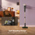 600W 60KPA 65Mins Vacuum Cleaners for Home, Stick Vacuum Cordless with Touch Screen, Self-Standing, 180° Lay-Flat, Anti-Tangle Brush for All Floors