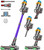 Self-Stand Cordless Stick Vacuum Rechargeable Anti-Tangle/LED Screen/1.8L Cup for Home Pet Hair/Carpet/Hardwood Floor