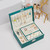 Portable Jewelry Box Jewelry Organizer Earrings Rings Display Travel Jewelry Case 